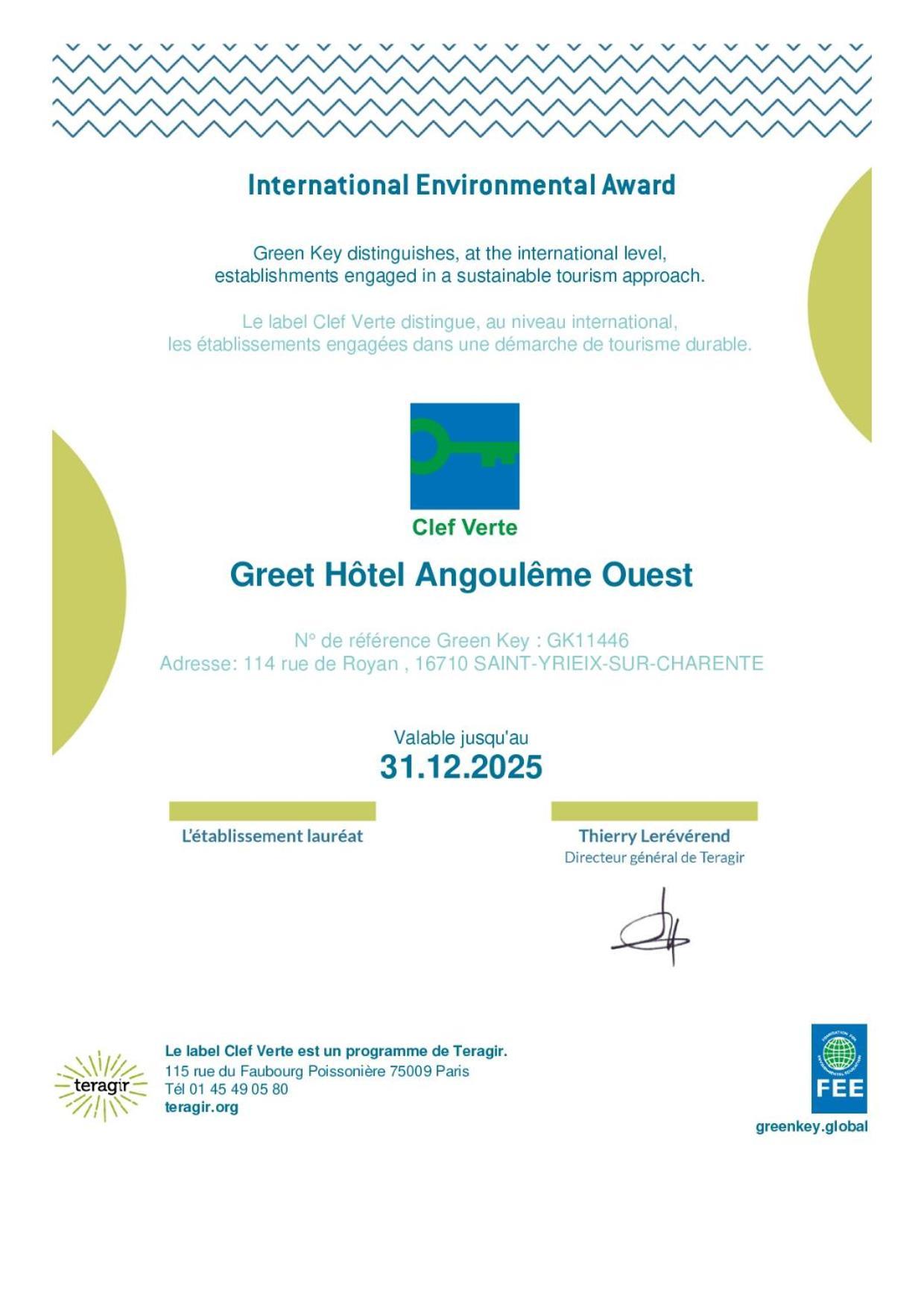 Saint-Yrieix-sur-Charente Greet Hotel Angouleme מראה חיצוני תמונה